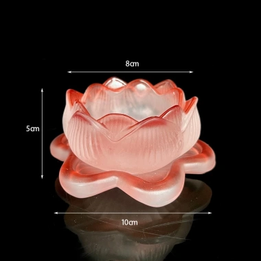 Chân đèn cày tealight hoa sen thủy tinh lưu ly - Chánh Bảo, giảm còn 40.000đ 3 Chân đèn cày tealight hoa sen thủy tinh lưu ly - Chánh Bảo, giảm còn 40.000đ 3