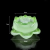 Chân đèn cày tealight hoa sen thủy tinh lưu ly - Chánh Bảo, giảm còn 40.000đ 4