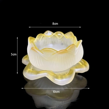 Chân đèn cày tealight hoa sen thủy tinh lưu ly - Chánh Bảo, giảm còn 40.000đ 5 Chân đèn cày tealight hoa sen thủy tinh lưu ly - Chánh Bảo, giảm còn 40.000đ 5