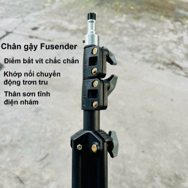 Chân đèn livestream Fusender cao ~2m1, tripod chắc chắn cho studio, quay phim, máy ảnh - Giá 56.500₫