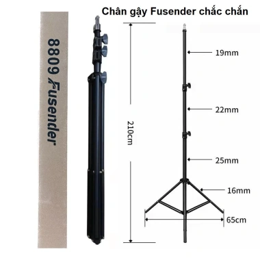 Chân đèn livestream Fusender cao ~2m1, tripod chắc chắn cho studio, quay phim, máy ảnh - Giá 56.500₫ 8 Chân đèn livestream Fusender cao ~2m1, tripod chắc chắn cho studio, quay phim, máy ảnh - Giá 56.500₫ 8