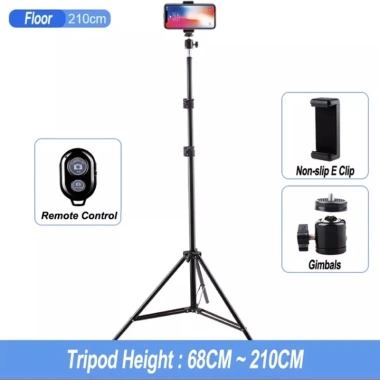 Chân đèn livestream - giá đỡ điện thoại quay video - Giá chỉ 75.000, giảm 15.000