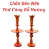 Chân Đèn Thờ Gỗ Hương Tự Nhiên Thắp Điện Cao Vừa Phải Bền Đẹp Giá Xả Kho 639.000 6