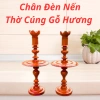 Chân Đèn Thờ Gỗ Hương Tự Nhiên Thắp Điện Cao Vừa Phải Bền Đẹp Giá Xả Kho 639.000 7