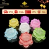 Chân Đèn Thủy Tinh Lưu Ly Hoa Sen Đựng Nến Tealight Nhiều Màu Giá 34.200₫