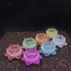 Chân Đèn Thủy Tinh Lưu Ly Hoa Sen Đựng Nến Tealight Nhiều Màu Giá 34.200₫ 4