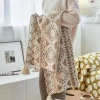 Chăn dệt kim bohemian mềm mại, thân thiện da, phù hợp cho bé, sofa, văn phòng, giá ưu đãi