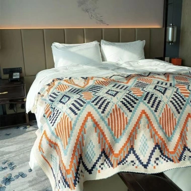 Chăn dệt kim bohemian mềm mại, thân thiện da, phù hợp cho bé, sofa, văn phòng, giá ưu đãi 4 Chăn dệt kim bohemian mềm mại, thân thiện da, phù hợp cho bé, sofa, văn phòng, giá ưu đãi 4