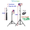 Chân đỡ kẹp điện thoại livestream 2m, chụp tự sướng, quay video, kẹp Vuông - Giá 125k