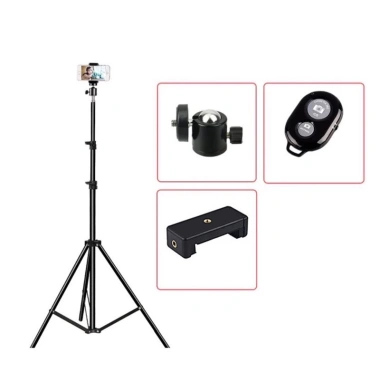 Chân đỡ kẹp điện thoại livestream 2m, chụp tự sướng, quay video, kẹp Vuông - Giá 125k 3 Chân đỡ kẹp điện thoại livestream 2m, chụp tự sướng, quay video, kẹp Vuông - Giá 125k 3