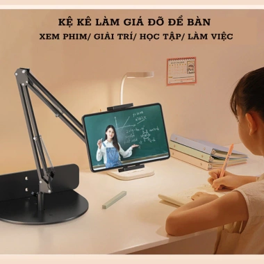 Chân Đỡ Máy Tính Bảng Đứng 80cm Xoay 360 độ Chống Rung Dostore Giá 320.000 VND
