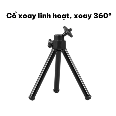 Chân Đỡ Webcam 3 Chân Đa Năng, Tripod Di Động Đặt Bàn, Hỗ Trợ Lỗ Ren - Giá Ưu Đãi 29.000₫ 3
