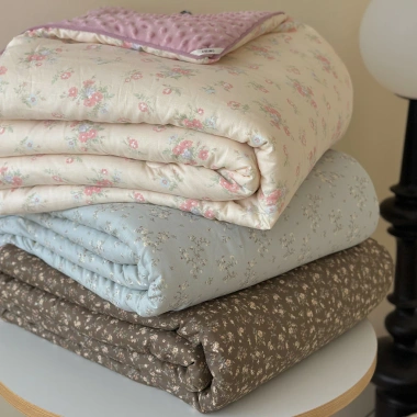Chăn Duvet Hoạt Hình Hoa Sữa Dệt Kim Cotton Đậu Chăn Đậu Nành – Size Đa Dạng, 744.160 VND