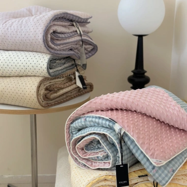Chăn Duvet Hoạt Hình Hoa Sữa Dệt Kim Cotton Đậu Chăn Đậu Nành – Size Đa Dạng, 744.160 VND