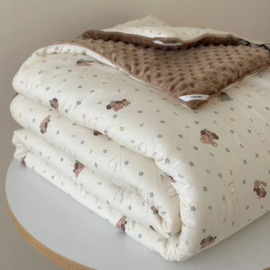Chăn Duvet Hoạt Hình Hoa Sữa Dệt Kim Cotton Đậu Chăn Đậu Nành – Size Đa Dạng, 744.160 VND