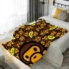 Chăn Flannel Baby Milo Bape: Sang Trọng, Mềm Mại, Ấm Áp, Lý Tưởng Du Lịch Giường 4