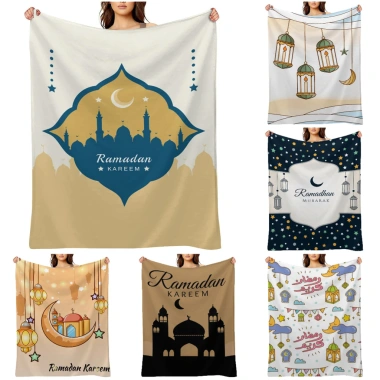 Chăn Flannel Ramadan - Siêu Mềm, Ấm Áp, Điều Hòa cho Du Lịch, Văn Phòng, Giường Sofa - Giá chỉ 280,908 VND