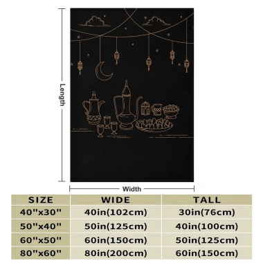 Chăn Flannel Ramadan - Siêu Mềm, Ấm Áp, Điều Hòa cho Du Lịch, Văn Phòng, Giường Sofa - Giá chỉ 280,908 VND