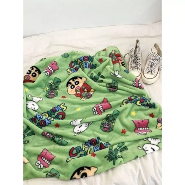 Chăn flannel Shin mềm mịn, giữ ấm tốt – Văn phòng, ngủ trưa, du lịch, giá 226.884₫ 9