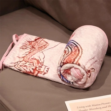 Chăn Flannel Văn Phòng Họa Tiết Triệu Đô - Mềm Mại, Chống Xù, Giá 149.040 VND