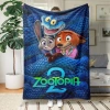 Chăn Flannel Zootopia 2 một mặt - êm mềm, phù hợp cho sofa, giường, văn phòng, du lịch, giá ưu đãi 183k 7