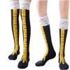 Chân Gà Hoạt Hình Dài Tất Nữ Cotton 3D In Đầu Gối - Giá Ưu Đãi 30.578 6
