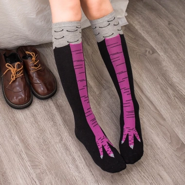 Chân Gà Nữ Độc Đáo Dài Tất Hoạt Hình Cotton 3D In Đầu Gối - Giá Ưu Đãi 31,957₫ 10