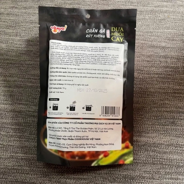 Chân Gà Rút Xương Hongkong Cay Dưa Muối - Không Xương Cay Chua 46.366đ 5 Chân Gà Rút Xương Hongkong Cay Dưa Muối - Không Xương Cay Chua 46.366đ 5
