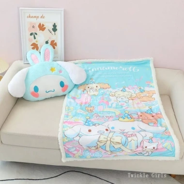 Chăn gối ôm 2 trong 1 Kuromi Cinnamoroll - Chăn điều hòa dày, gối đầu xe, gối cổ, 158.000₫ 4 Chăn gối ôm 2 trong 1 Kuromi Cinnamoroll - Chăn điều hòa dày, gối đầu xe, gối cổ, 158.000₫ 4