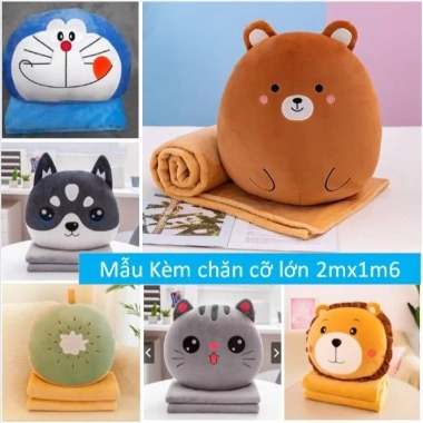 Chăn gối văn phòng 2in1 kèm chăn 2x1m6 Gối vuông cáo cam, cừu trắng, gấu nâu, giảm còn 89.000₫ 3 Chăn gối văn phòng 2in1 kèm chăn 2x1m6 Gối vuông cáo cam, cừu trắng, gấu nâu, giảm còn 89.000₫ 3