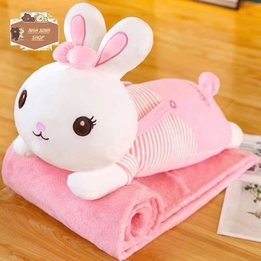 Chăn Gối Văn Phòng Hugky Áo Sọc - Thiết Kế Thoáng Mát, Giá Ưu Đãi 199.900 VND 5
