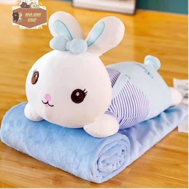 Chăn Gối Văn Phòng Hugky Áo Sọc - Thiết Kế Thoáng Mát, Giá Ưu Đãi 199.900 VND 6