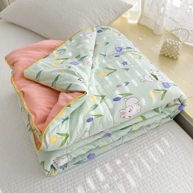Chăn hè cotton xơ đậu nành trần bông nhập khẩu loại 1 mềm mịn thoáng mát 96.000₫