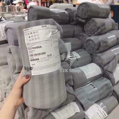 Chăn hè nỉ văn phòng Ikea 160x120cm - Dày mỏng du lịch spa, giá 109.000 - T2K Shop