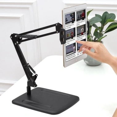 Chân Kẹp iPad và Điện Thoại Đa Năng - Đế để Bàn, Khớp Nâng, Xoay 360, Giá 139.000đ