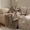 Chăn Không Khí Dệt Kim Bắc Âu Nhẹ Sang Trọng cho Đầu Giường, Văn Phòng và Sofa
