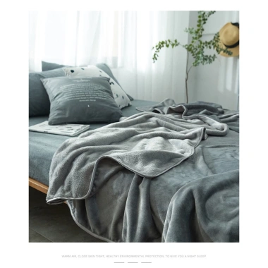 Chăn Lông Cừu Flannel Cao Cấp - Trải Giường Sofa Xe Hơi Khách Sạn Văn Phòng, Giá Ưu Đãi 218k 3