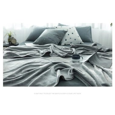 Chăn Lông Cừu Flannel Cao Cấp - Trải Giường Sofa Xe Hơi Khách Sạn Văn Phòng, Giá Ưu Đãi 218k 4