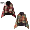 Chăn lông cừu kẻ sọc Technicolornice - Đeo được, có nút, ấm áp cho giường, sofa, du lịch - Giá 169k 7