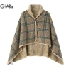 Chăn lông cừu kẻ sọc Technicolornice - Đeo được, có nút, ấm áp cho giường, sofa, du lịch - Giá 169k 8