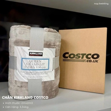 Chăn lông cừu Kirkland Queen 3.3kg 2.48x2.33m TM Beddings Giá 799.300 Voucher 30K