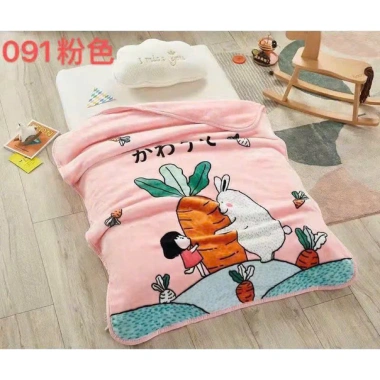 Chăn lông tuyết dày dặn cho bé, chăn nhung 1m05x1m3 đến trường và văn phòng - Giá ưu đãi 149.000₫ 4