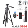 Chân máy ảnh camera TRIPOD 3.366 - Giá đỡ điện thoại loại 1 chắc đẹp, giảm giá 220.000₫