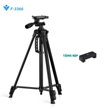 Chân máy ảnh camera TRIPOD 3.366 - Giá đỡ điện thoại loại 1 chắc đẹp, giảm giá 220.000₫