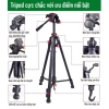 Chân Máy Ảnh T-3.520/360 Điện Thoại - Bền, Tặng Túi Đeo & Kẹp ĐT, 285k - XS Store 2