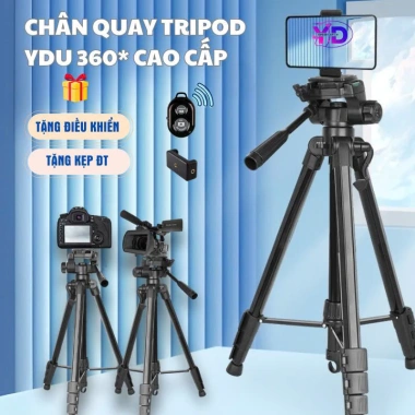Chân Máy Ảnh, Tripod Đa Năng Cao 1m65 Gập Gọn - Chụp Ảnh, Quay Video, Livestream Chính Hãng