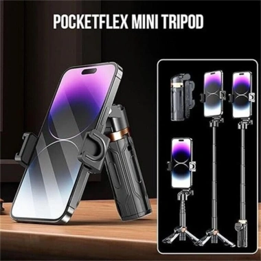 Chân máy điện thoại Gậy Selfie Mini 3 trong 1 Bluetooth Grip tháo rời Vlog livestream 9