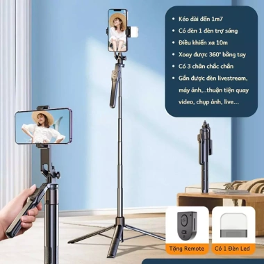 Chân máy gậy selfie đa năng, chụp ảnh điện thoại, chân máy sàn du lịch - Giá 90.000₫ 5