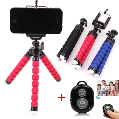 Chân máy nhỏ Selfie Stick Bluetooth, đỡ điện thoại, bọt biển, màn trập từ xa, 58.300₫