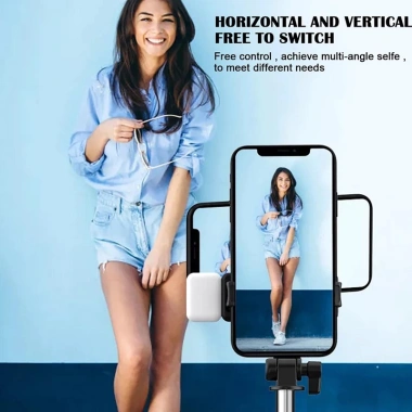 Chân máy Selfie Stick 3 trong 1 Tripod Monopod Bluetooth không dây Giá đỡ điện thoại mini ngoài trời giảm giá tới 18%